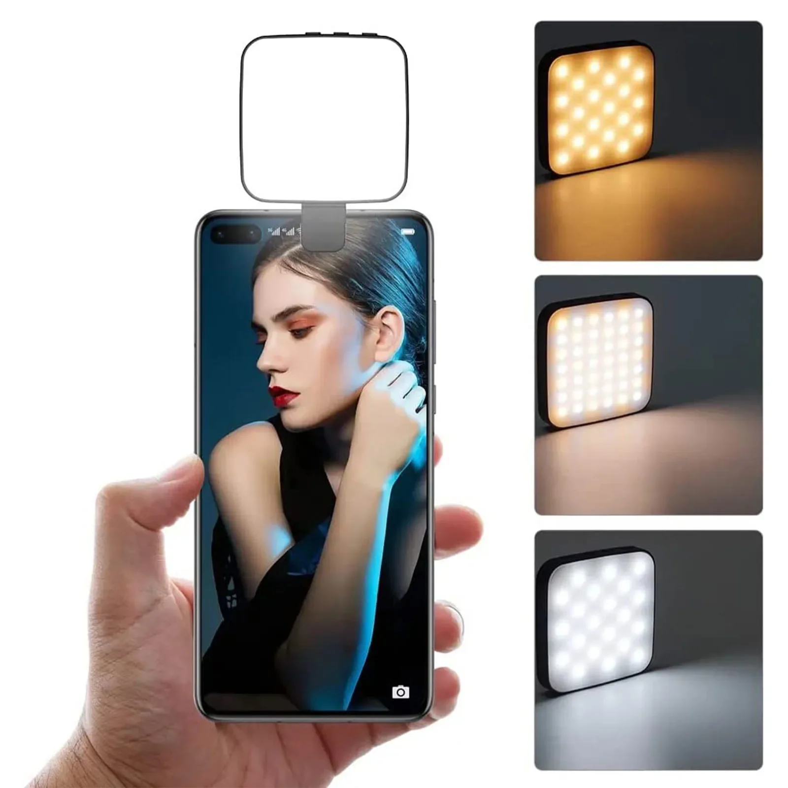 Mini Magnetic Selfie Light for MagSafe iPhone 15 14 13 12 mini pro max Rechargeable LED Cube Fill Lamp for Makeup Vlog