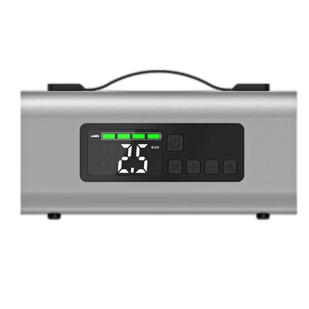 Car Starting Power LED Light HF04 Digital Automatic Air Pump Portable Mini Cordless Car Air Compressor Tire Inflator