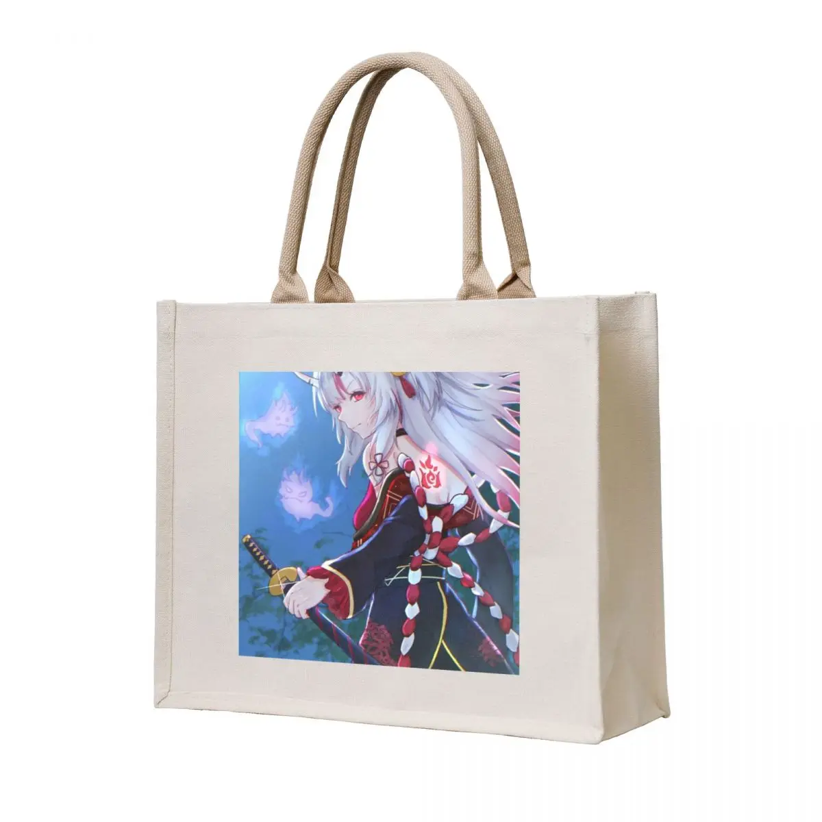 

nakiri ayame Tote Bag cute tote bag personalized tote shopping bag logo