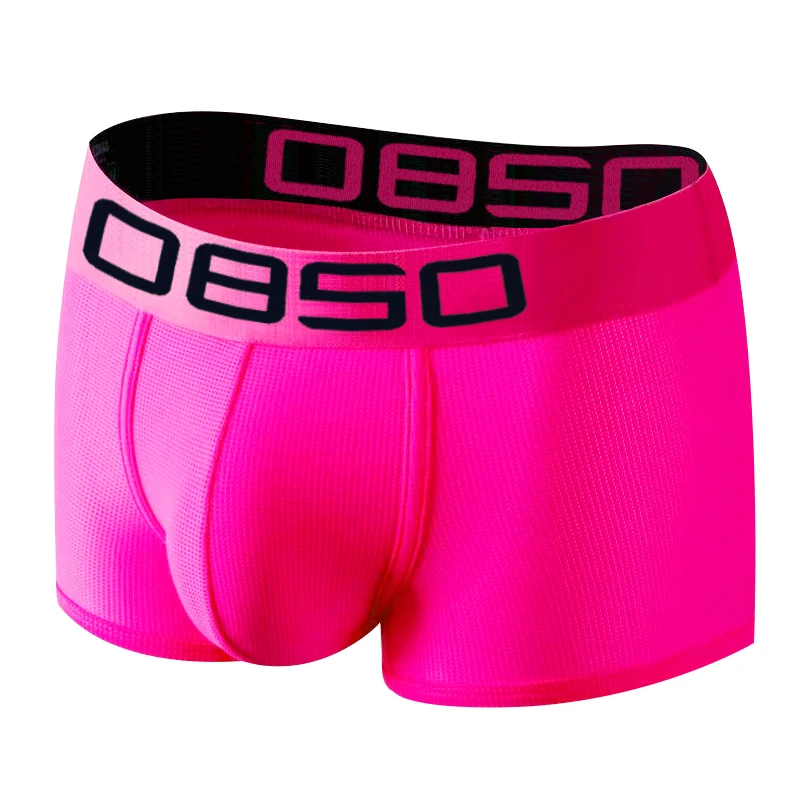 

Мужские дышащие трусы-боксеры из сетчатой ткани | Быстросохнущие спортивные шорты | Контрастный поясной ремень