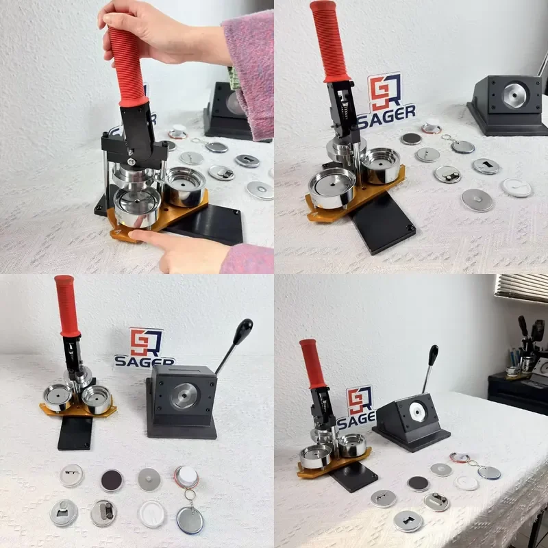 Kit de fabrication de badges miroir compacts de 58 mm, artisanal, utilisation polyvalente