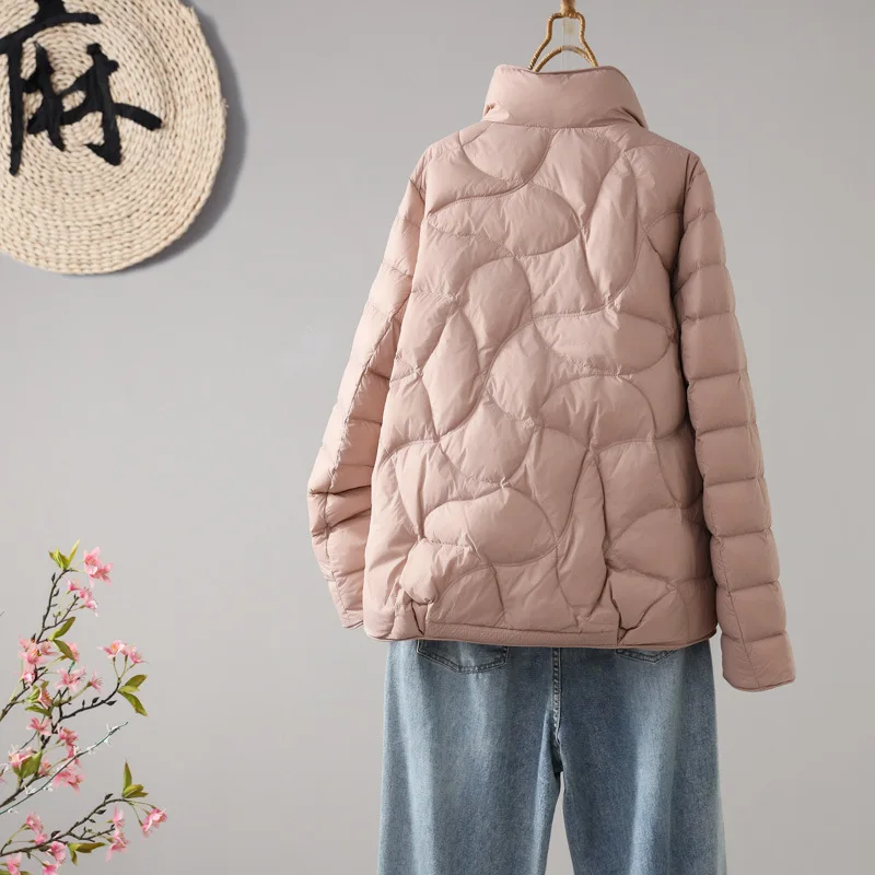 جديد إمرأة أسفل سترة قطن 2025 مزاجه الشتاء معطف أنيق الإناث مريحة فضفاضة السيدات القطن مبطن ملابس خارجية #4