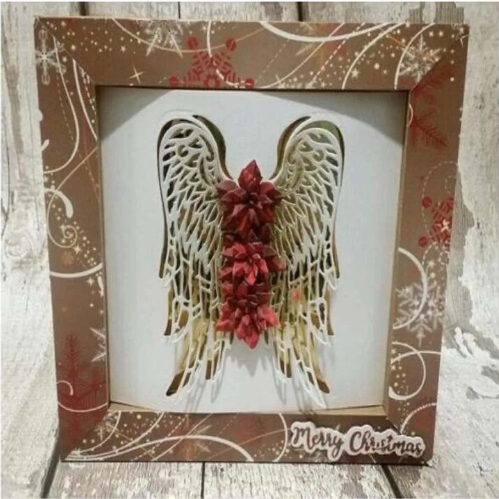 Ramka motyl anioł ptak latarnia wysokie obcasy staw stelaż Scrapbooking metalowe wykrojniki tworzenie kartek szablony dekoracyjne