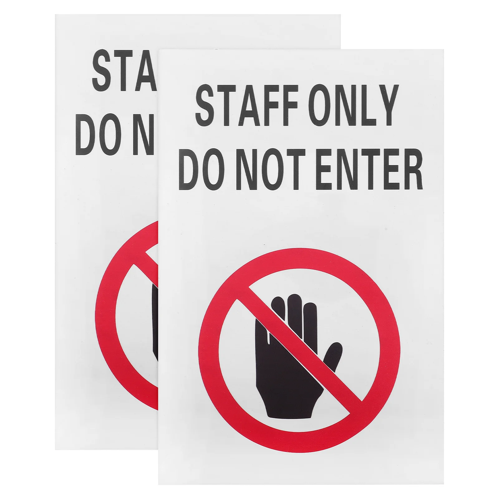 

2Pcs Access Control Sign Bold No Entry Design Easy Installation for Private Property Workshops Prevent Unauthorized Intrusion