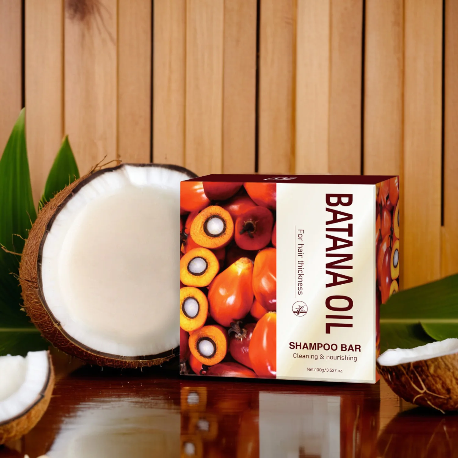 Barra de champú de aceite de Batana, 100g, aceite orgánico para el grosor del cabello, limpieza del crecimiento del cabello, barra de jabón hidratante y nutritiva