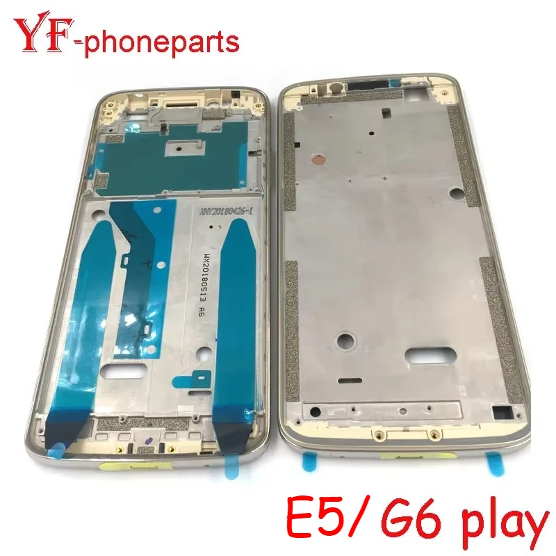 Marco medio de la mejor calidad para Motorola Moto G6 Play/E5, piezas de reparación de bisel de carcasa de marco frontal LCD