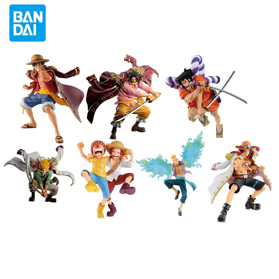 Original Genuine Bandai One Piece Luffy Gol D Roger Edward Newgate Kozuki Oden Shanks Buggy Marco Portgas D Ace Model Figure