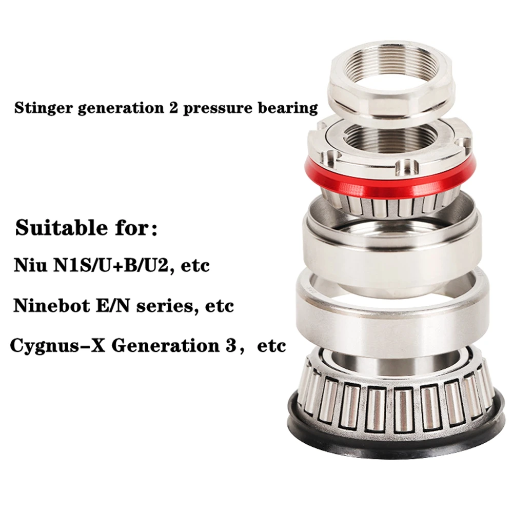 Motorcycle Scooter Steering Bearing Direction Column Tapered Pressure Bearing For Niu N1S/U+b Ninebot N/E-serie Cygnus-X-3 Parts