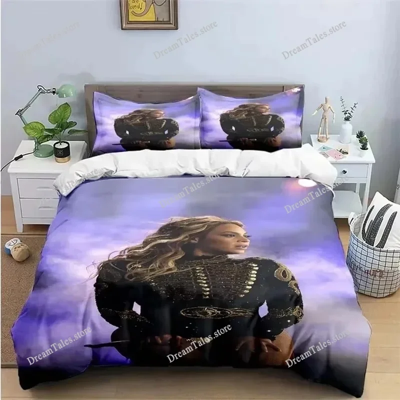 

Pop Female Singer B-Beyonce Bedding Set Boys Girls Twin Queen King Size Duvet Cover Pillowcase Bed Boys Adult Home Textileextile