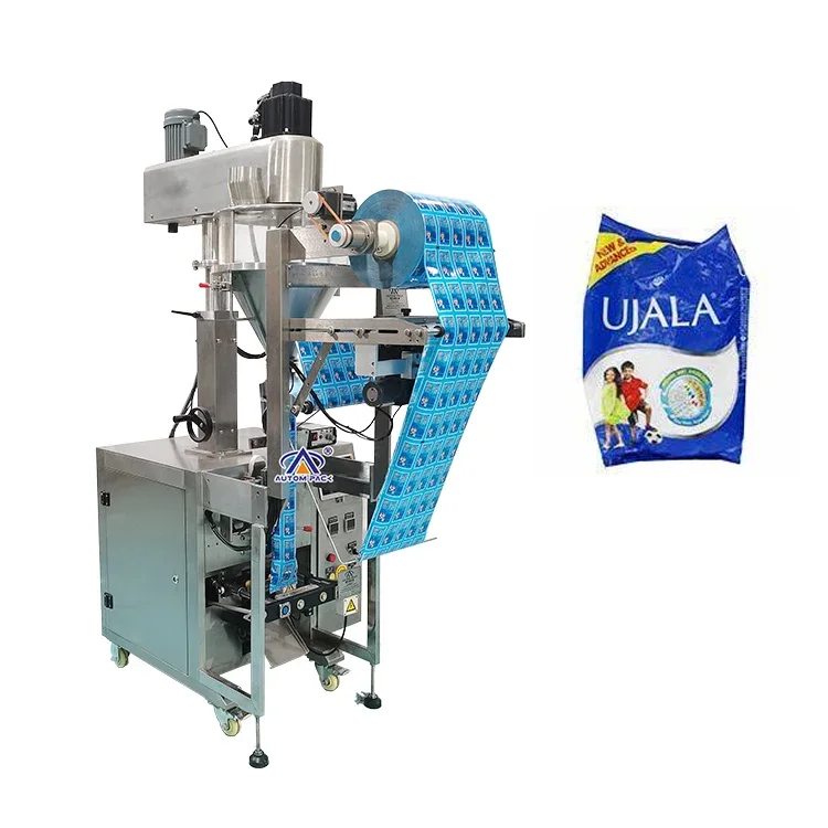 Autompack Vffs Automatic Sealing Sachet Auger Filling Omo Washing Powder Milk Chilli Powder Flour Bag Filling Packaging Machine