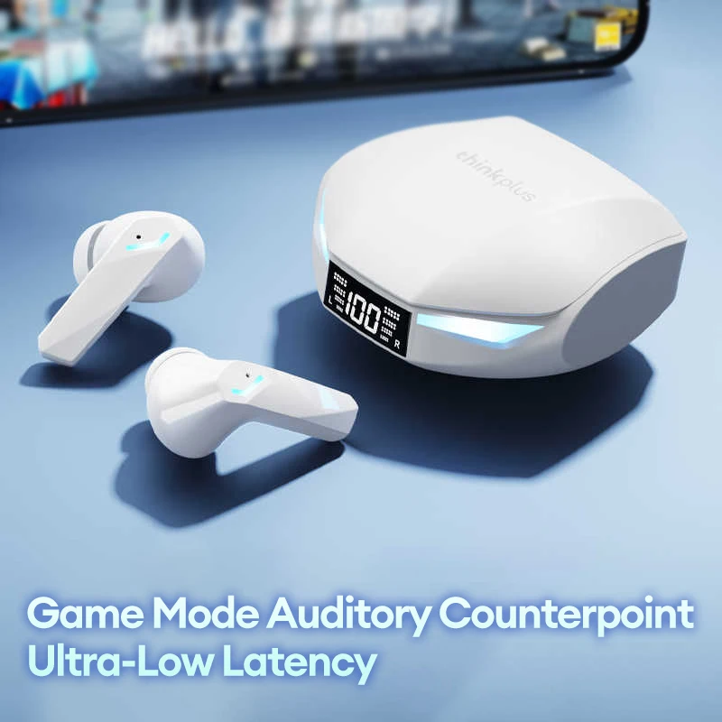 New Lenovo GM2 PRO MAX Wireless Upgrade Bluetooth 5.4 Earbuds LED Digital Display Waterproof Earphones Low Latency Game Headset