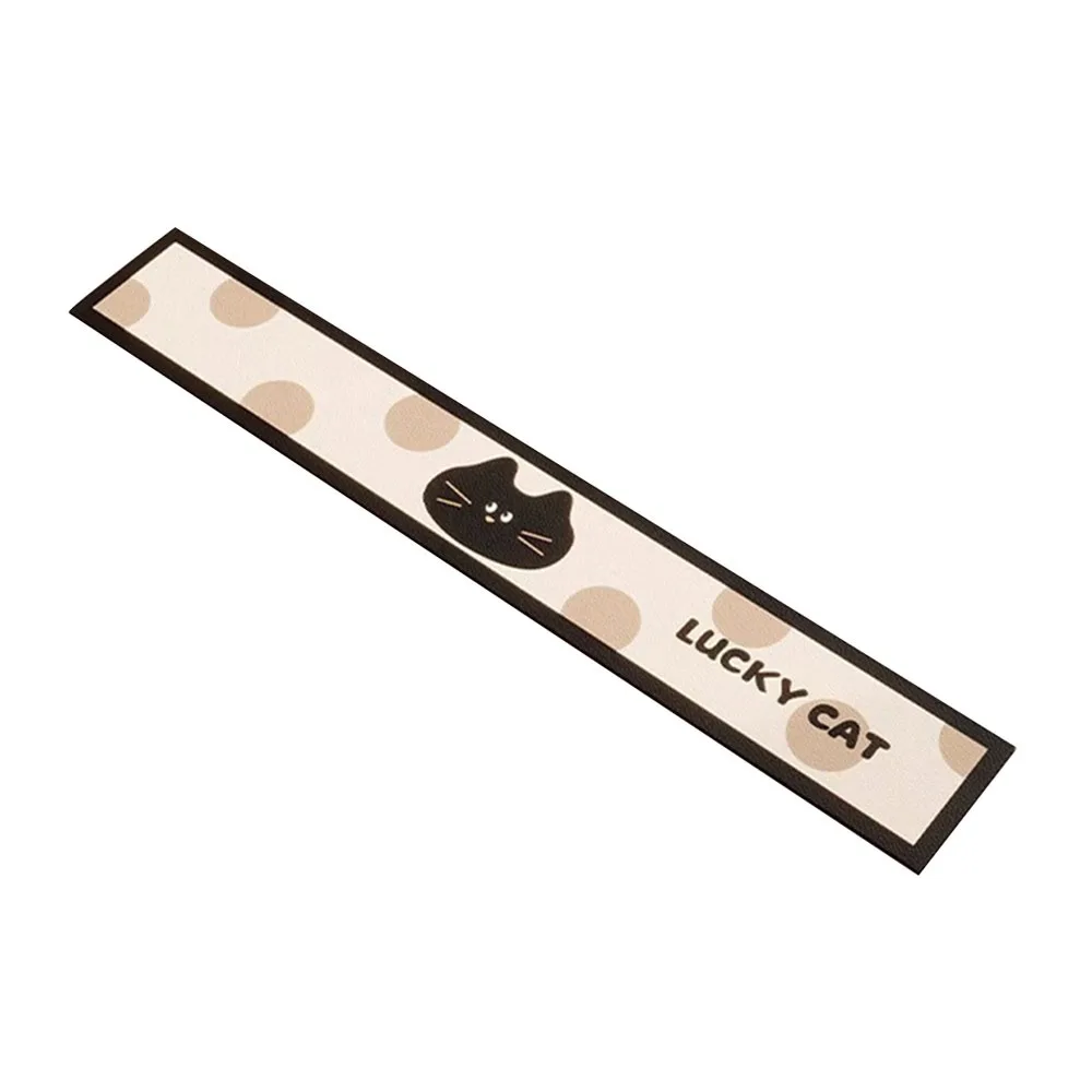 

Прочный сливной коврик для крана 10x60 см Lucky Cat, впитывающий коврик для раковины с героями мультфильмов, нескользящий моющийся настольный коврик для кухни, ванной комнаты