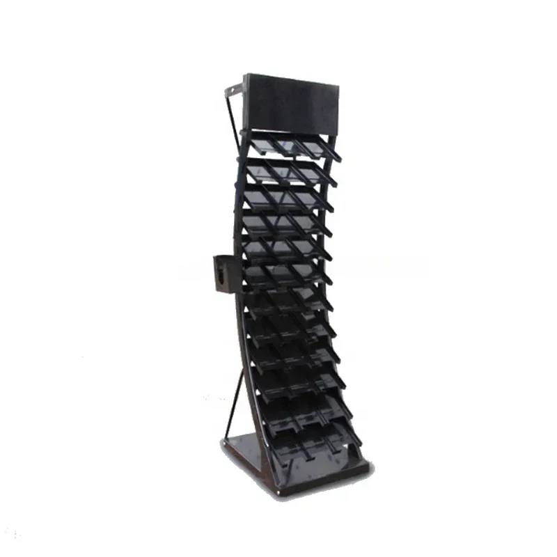 metal stand tile waterfall display rack