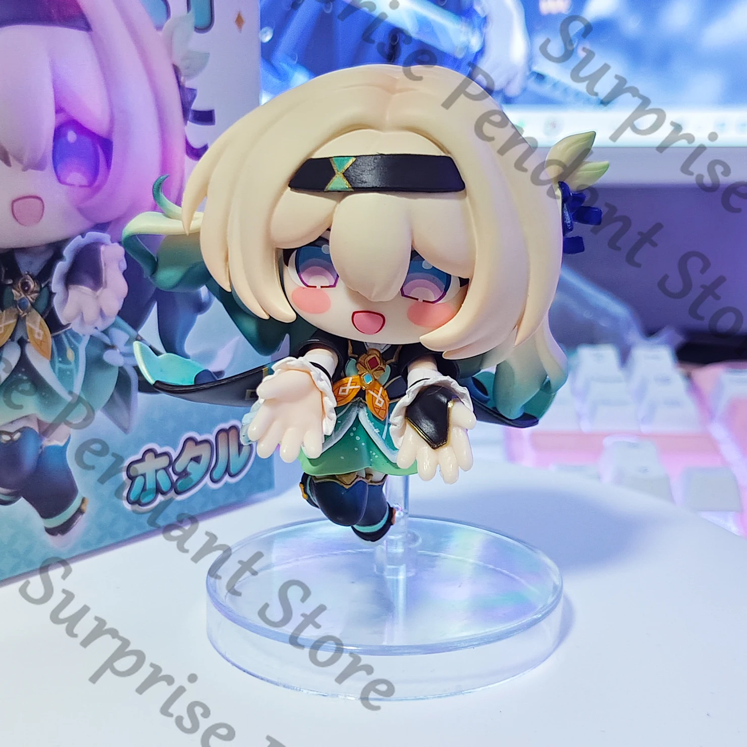 هونكاي: Star Rail Firefly q-version نموذج يدوي الصنع عنصر رباعي زخرفة سطح المكتب عالية المظهر