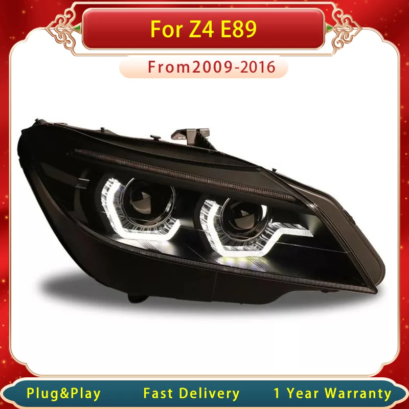 Car Head Light For BMW Z4 E89 2009-2016 Upgrade New Design DRL Dynamic Signal Lamp Head light  Assembly