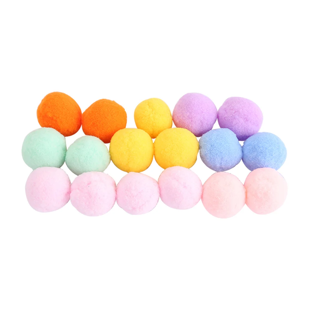 48pcs Pet Supplies Cat Toys Color Plush Ball Cat Toy Ball For Friends Family (Mixed Color) balls for cat