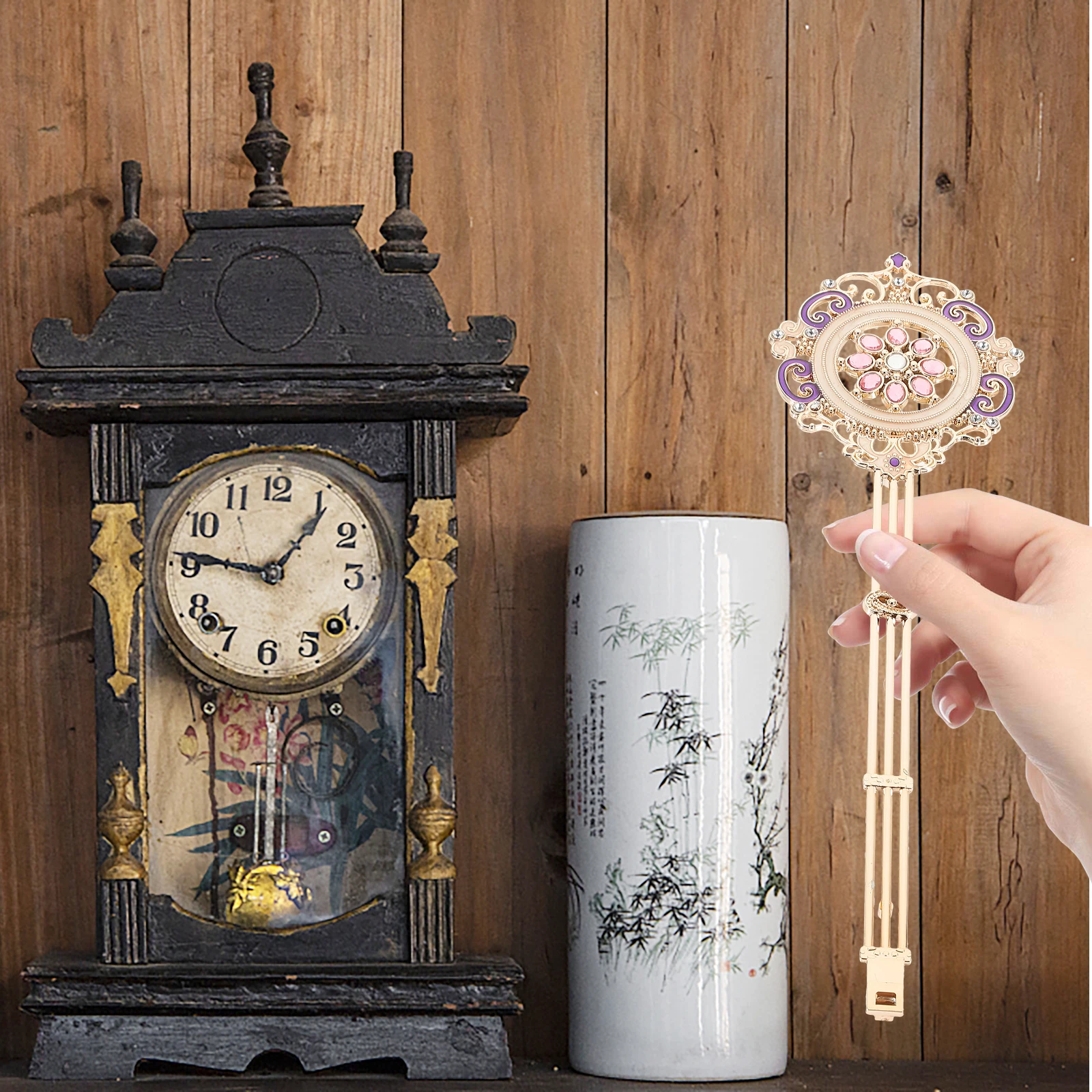 

Quartz 30cm Metal Wall Kit Replacement Swing Movement Plastic Pendulum for Clock Pendulum Parts Clock Accessories