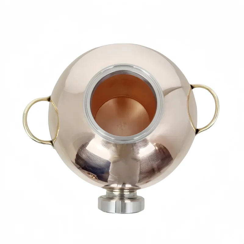 4inch OD119mm Spherical Copper Onion Head With Sight Glass For Brewing Of Whiskey Or Brandy,Essential Oil Production,Distiller