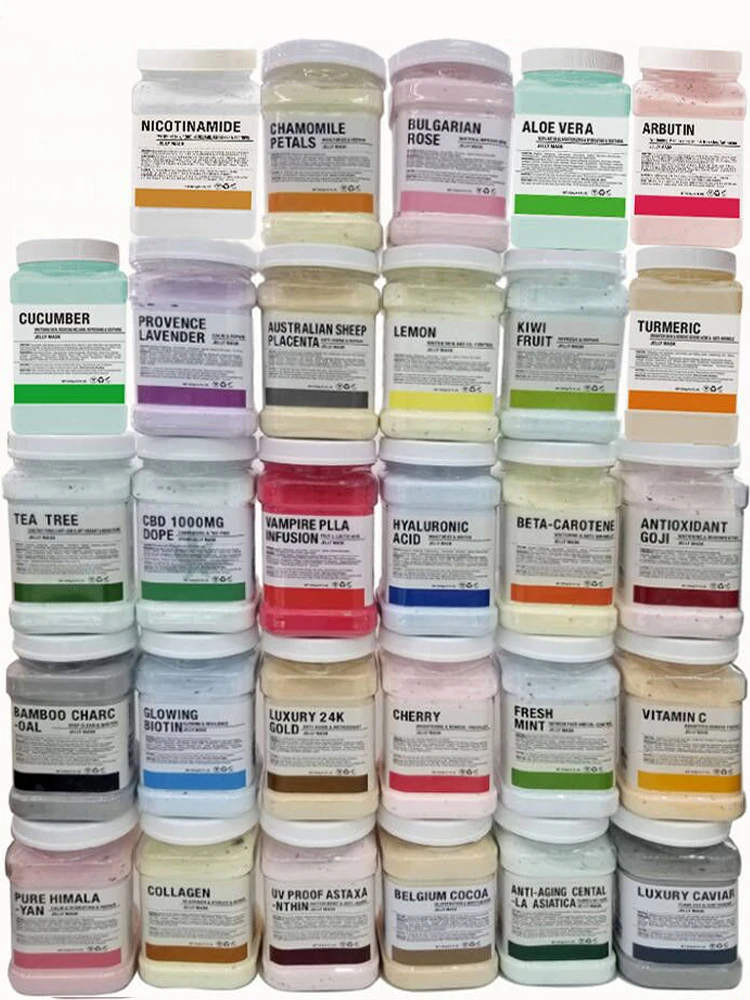 

3PCS /4PCS Jelly Mask Powder Wholesale 650G Professional Masks Beauty Salon Use Facial Skin Care Products