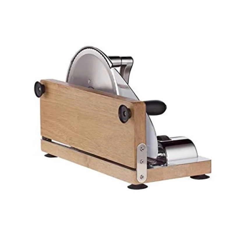 Manual Bread Slicer, Classic Hand Crank Home Bread Slicer (Silver) 11.75 Inch by 8 Inch Bread/Sausage/Cheese/Vegetables