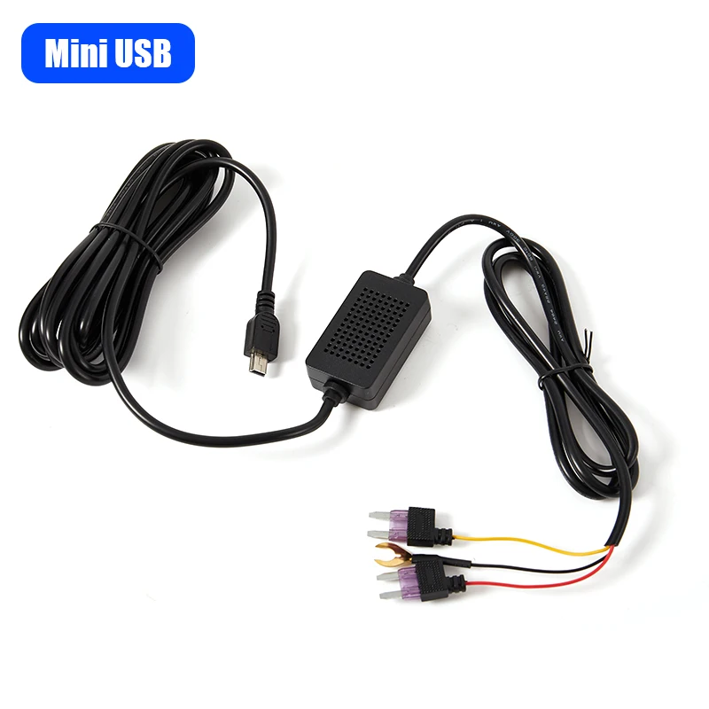 3.5m 12v-36v a 5v 2.5A Mini Micro USB Car Dash Camera Charger Adapter Cam Hard Wire DVR Hardwire Kit per XiaoMi 70Mai Y