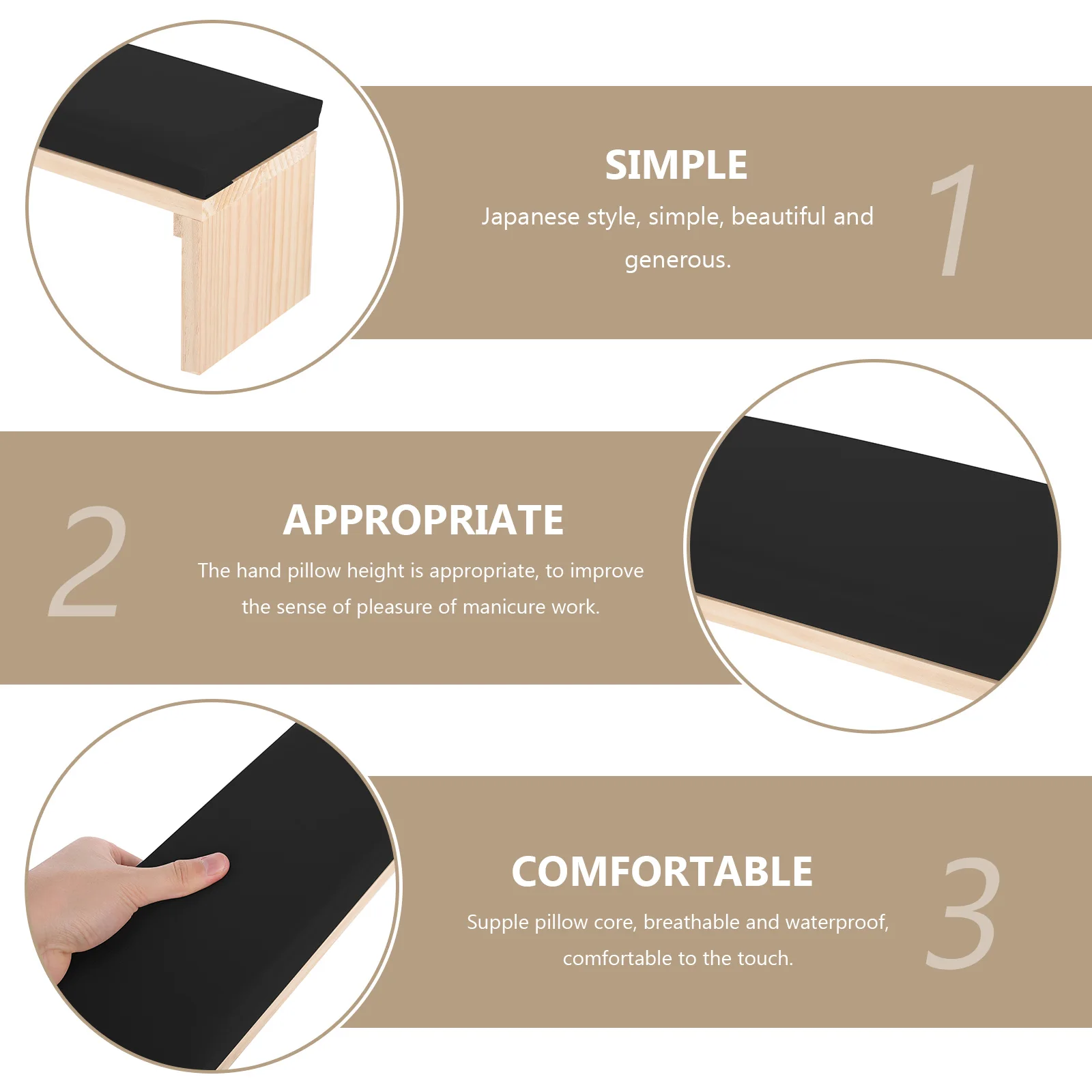 

1pc Art Pillow Wrist Manicure Arm Rest Japanese Style Salon Nail Arm Support Cushion Waterproof Hand Holder For Nail Art Tools