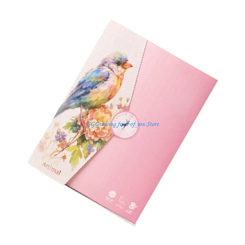 H9EB Watercolor Painting Set Coloring Book Dipping Pen Coloring Pigments Watercolor Pigments Drawing Supplies for Students
