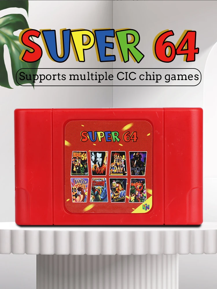 Super64 Retro 340 in 1 Game Cartridge for N64 Cartucho 64 Bit for Nintendo 64