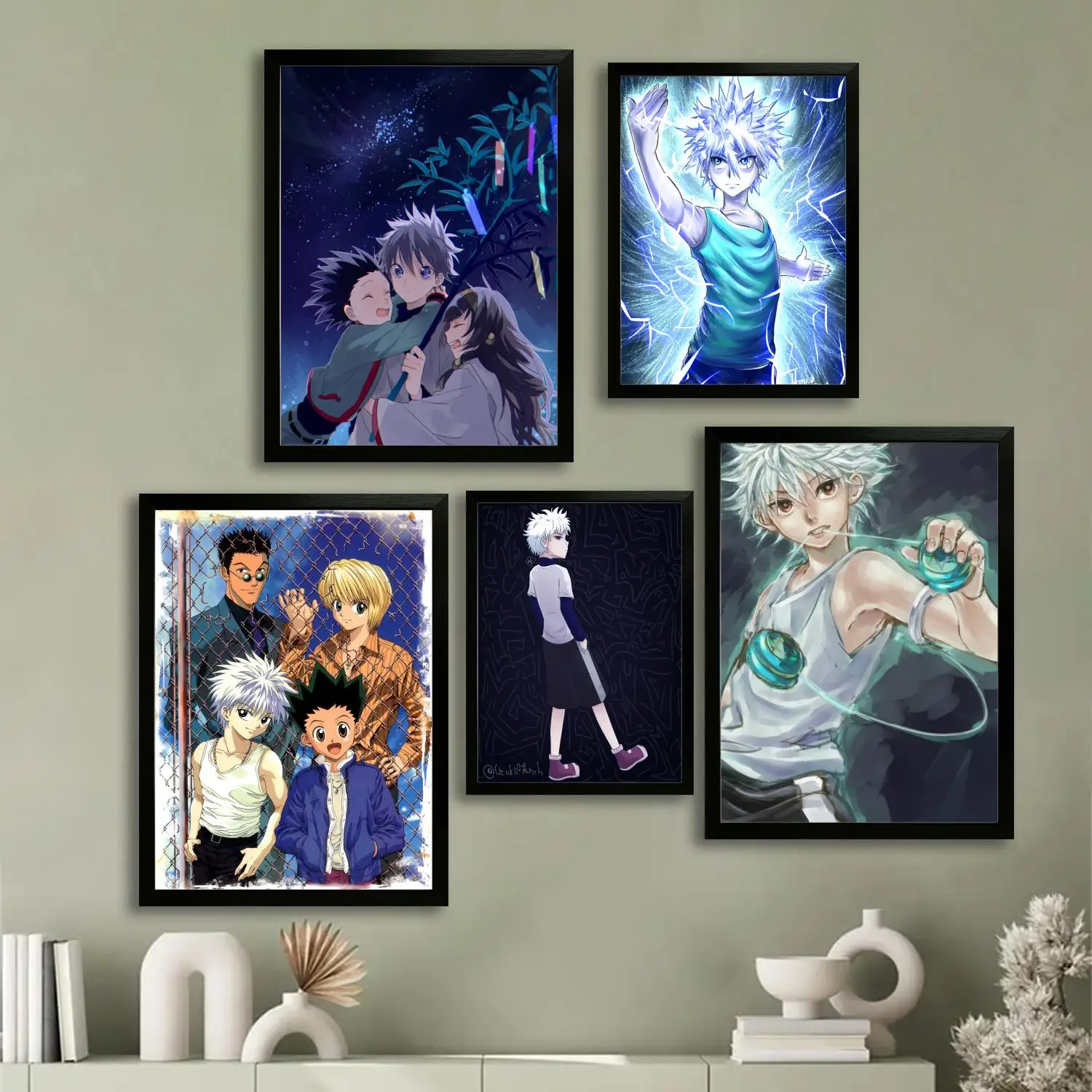 killua Canvas Art Poster, Wall Art, Picture Print, Modern Family, Bedroom Decor, Posters,Decorative painting