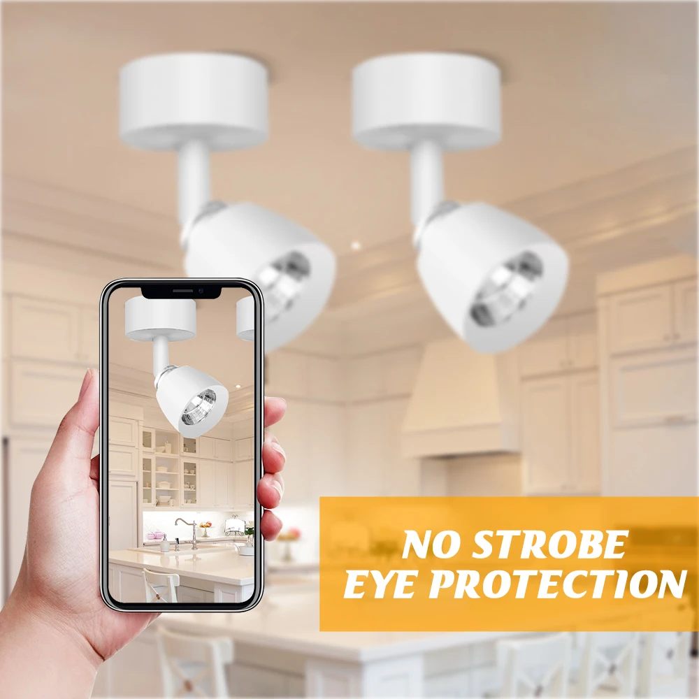 Modern Design Dimmable LED Wall Lamp 360 Rotating Adjust LED Spot light 7W10W LED Ceiling Downlight Background Wall Lighting