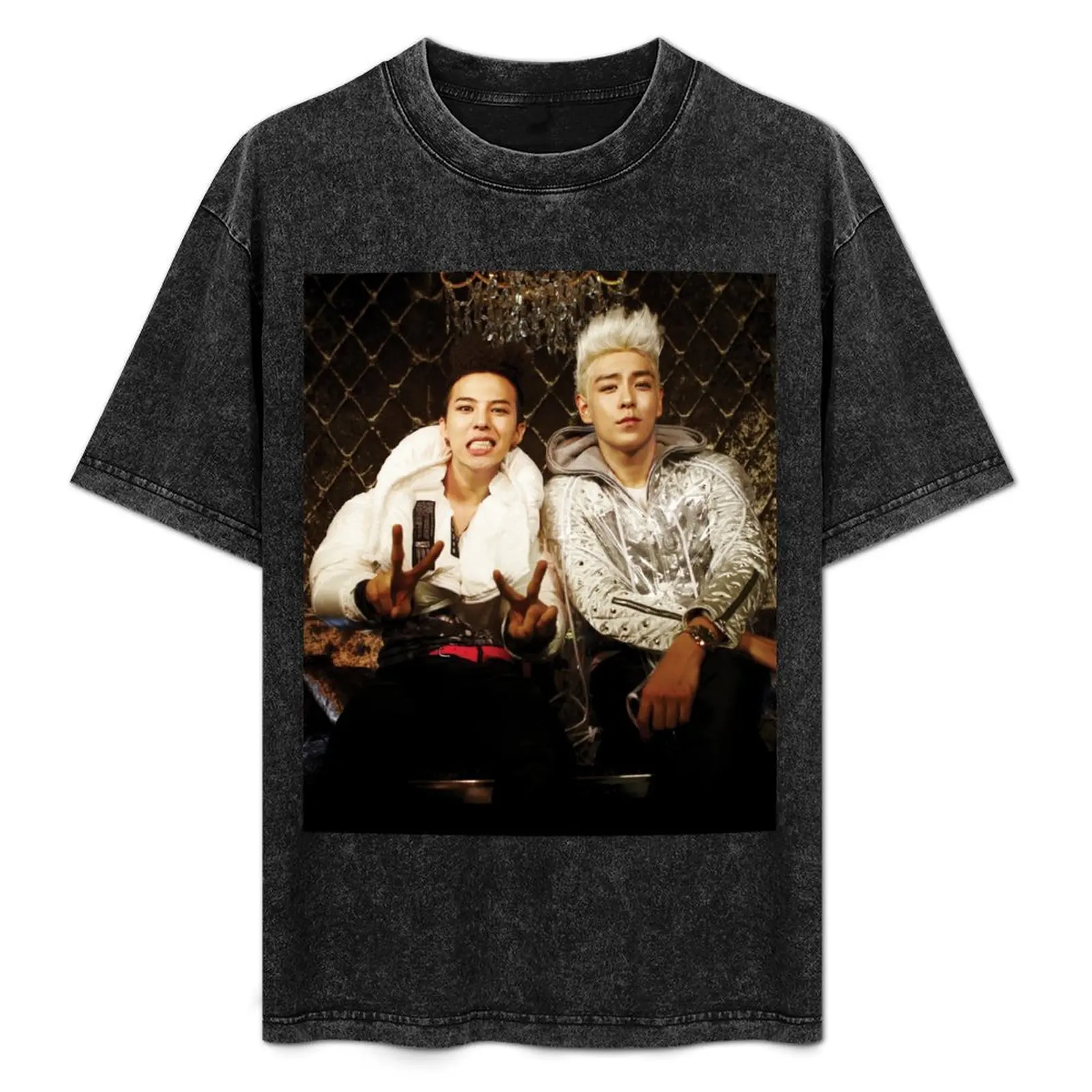 

BigBang GD&TOP Kpop Big Bang Top G Dragon T-Shirt summer top anime tshirt t shirts for men pack