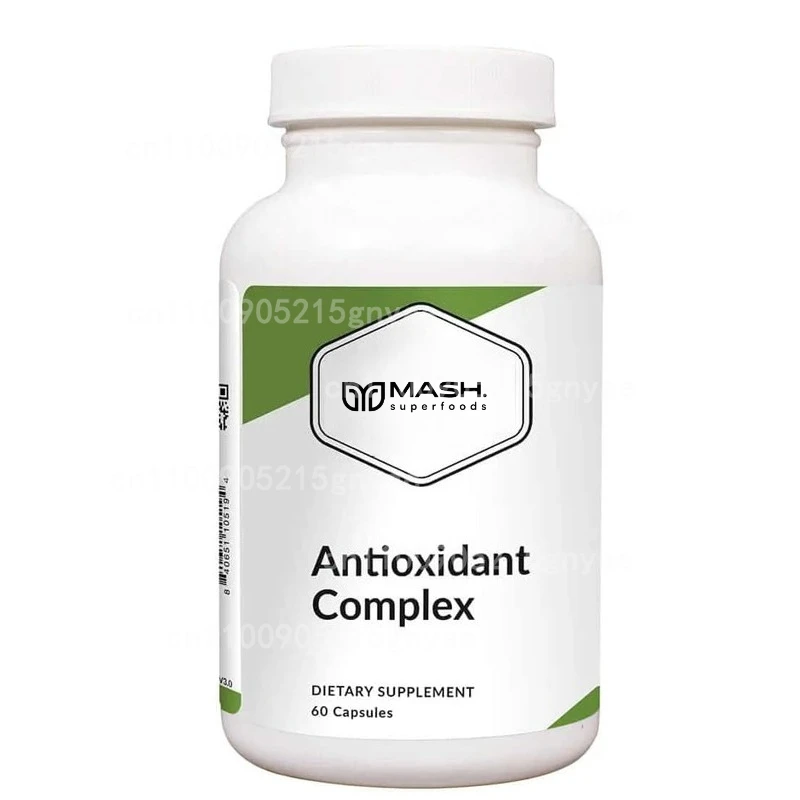 

Antioxidant Complex Supplement -60 Capsules Containing Alpha Lipoic Acid, Green Tea Extract, Quercetin, Turmeric, Vitamin C