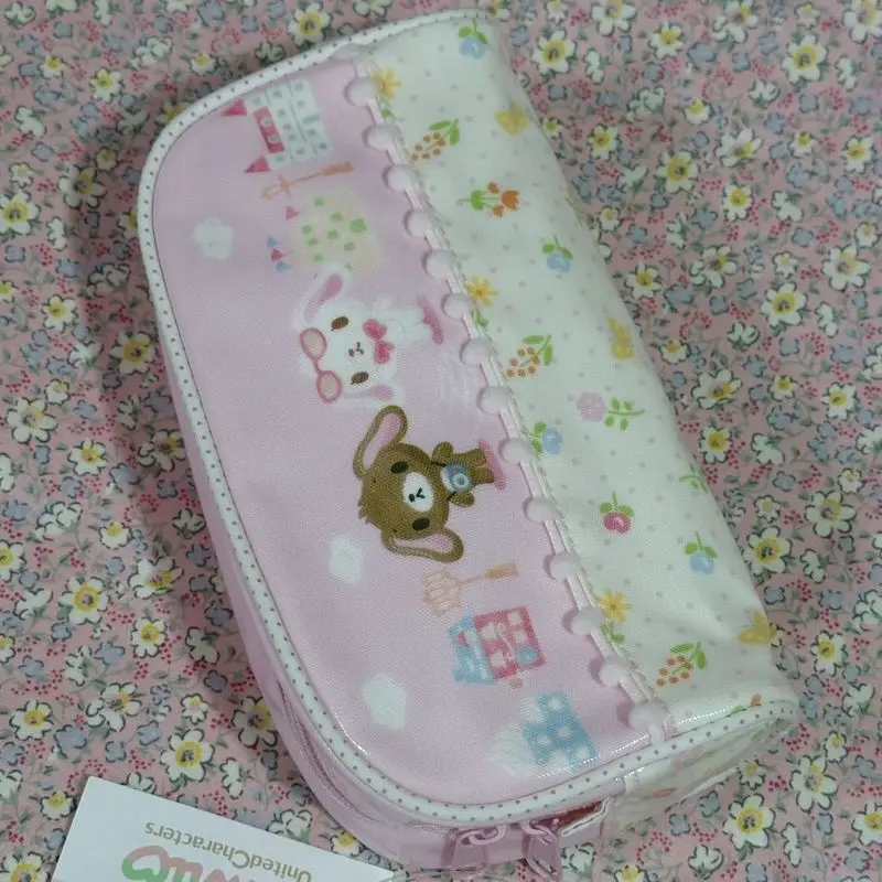 Sanrio Antique Sugarbunnies Pencil Pouch Cosmetic Bag Large Capacity Student Desktop Storage Stationery Pouch Anime Girl Gifts