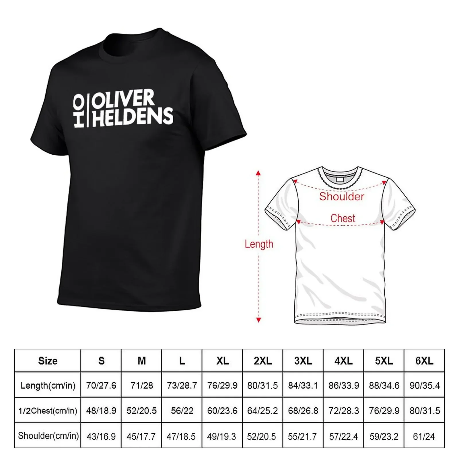 Oliver Heldens Logo Merchandise T-shirt boys animal print heavyweights tees quick-drying plain black t shirts men