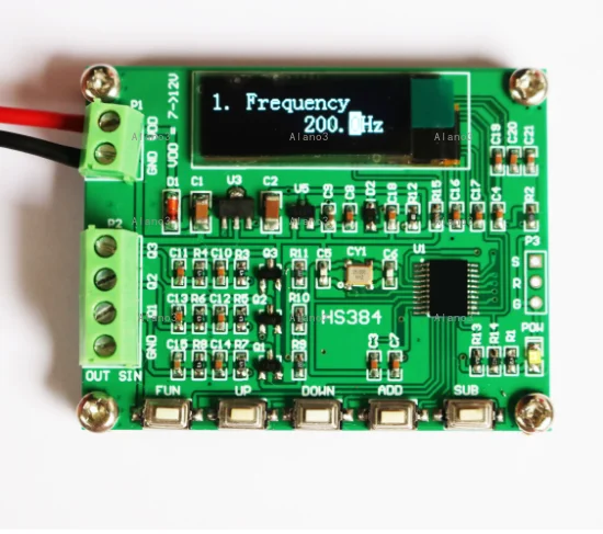 New 1Hz~ 5KHz three-phase sine wave signal generator instrument, resolution 1 degree