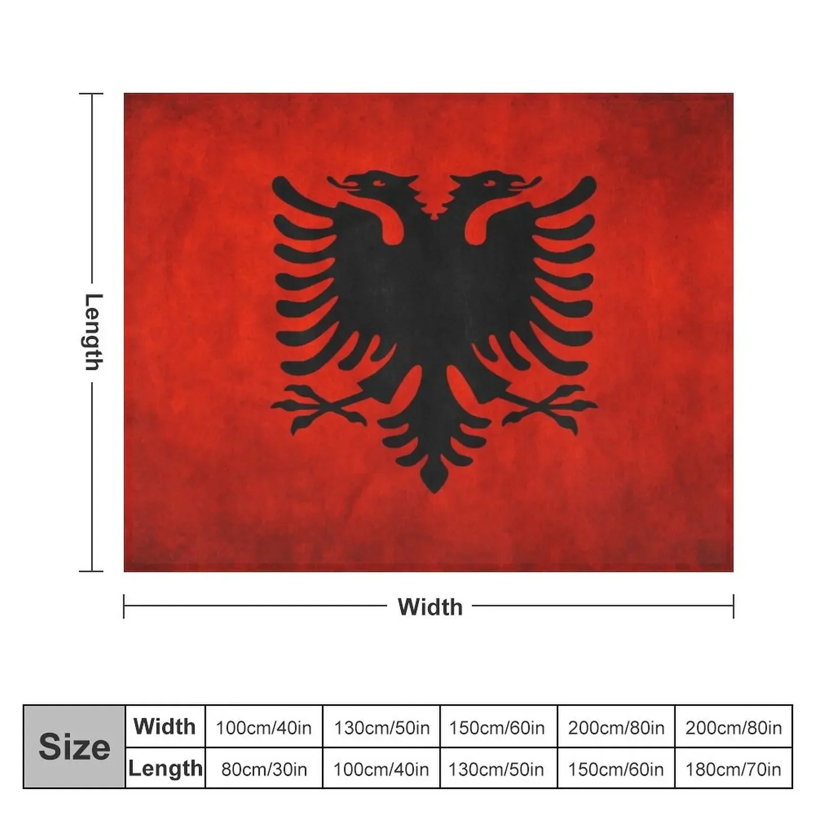 Albania | Albanian Flag | National Flag of Albania Throw Blanket Warm Giant Sofa Luxury St Fashion Sofas Blankets