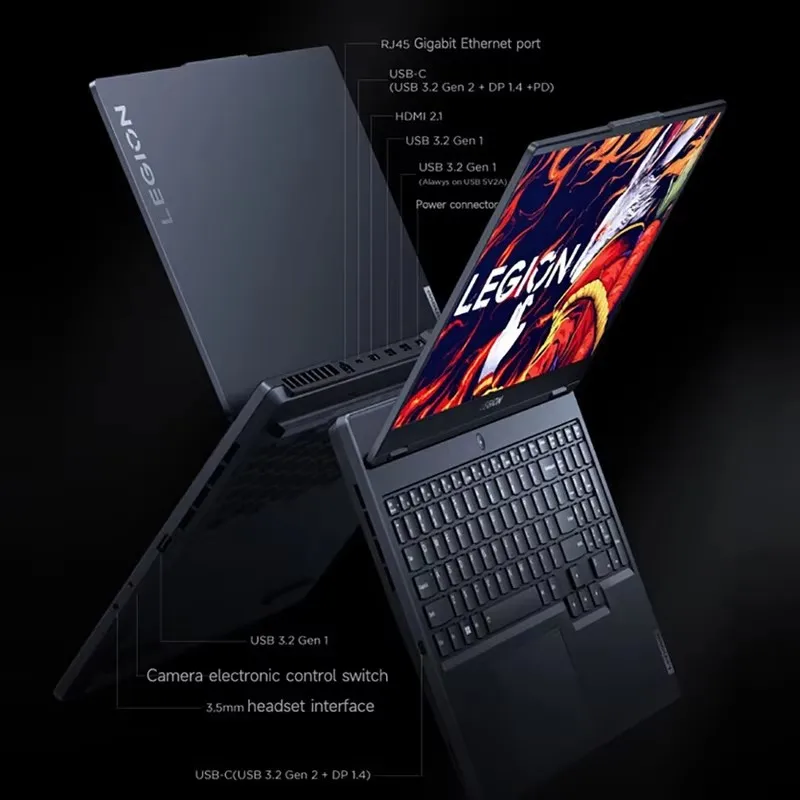 Lenovo Gaming Laptop LEGION R7000 15,6“ 144Hz Scherm AMD Ryzen 7 7840H 16GB DDR5 512GB 4.0 SSD RTX4060 Game Notebook Kantoor PC