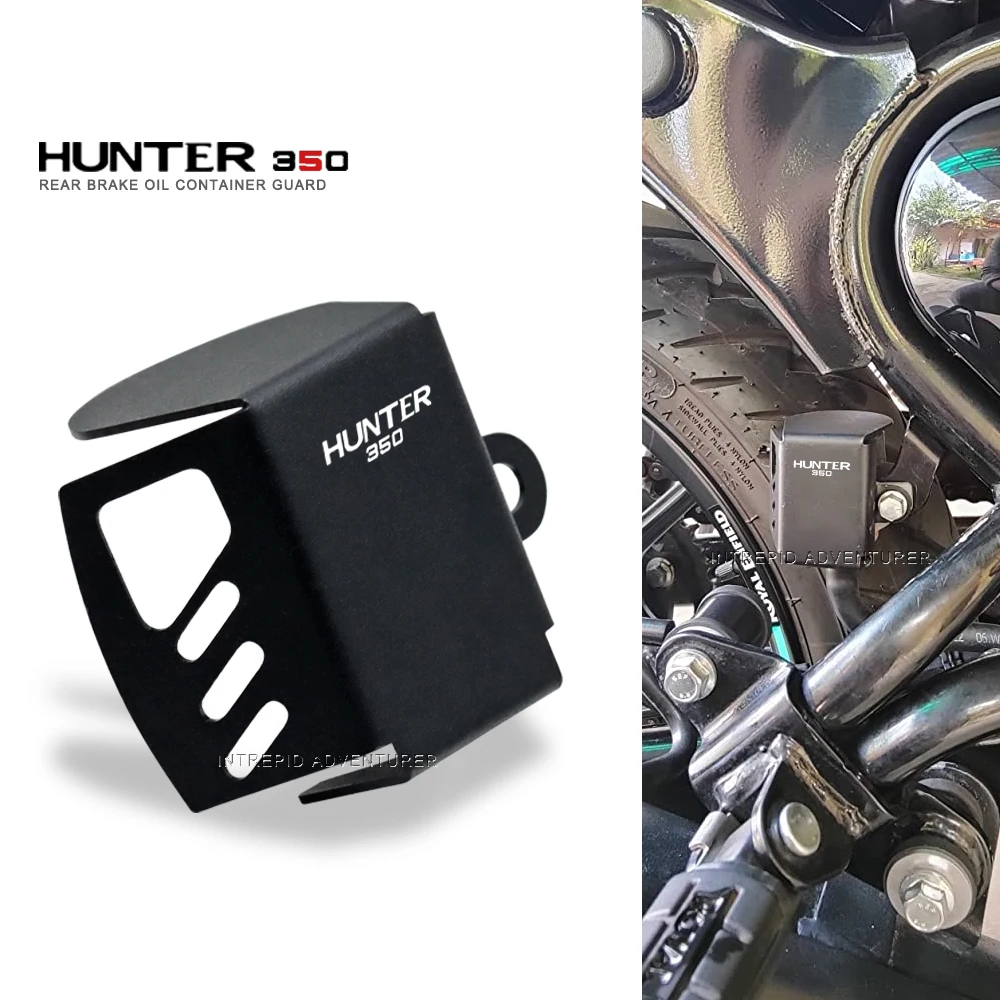 Hunter350 CNC Aluminum Rear Brake Fuel Tank Oil Cup Cover Protector Motorcycle Accessory FOR Hunter 350