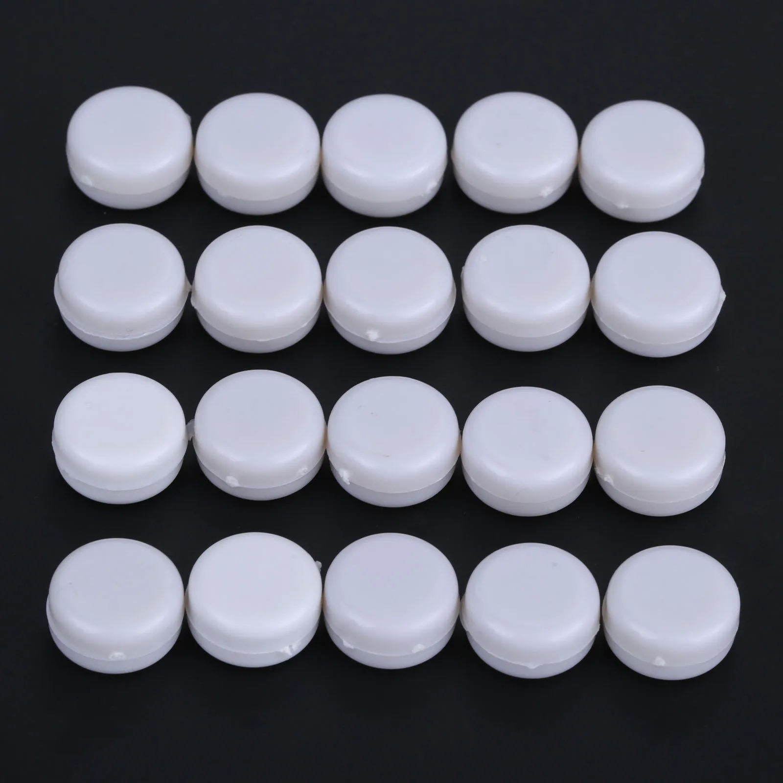 100Pcs Plastic Toy Rattle Box Repair Fixed Toy Sound Noise Maker Insert Squeakers for DIY Pet Toys Animal Puppet Doll White