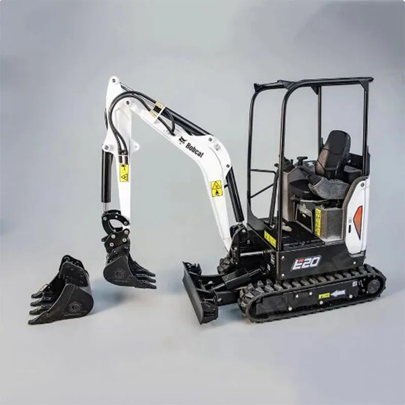 Excavadora hidráulica de Metal por control remoto, modelo JX-E20 1/14 RTR, Mini modelo mecánico, coche oruga controlado por Radio, juguete de regalo