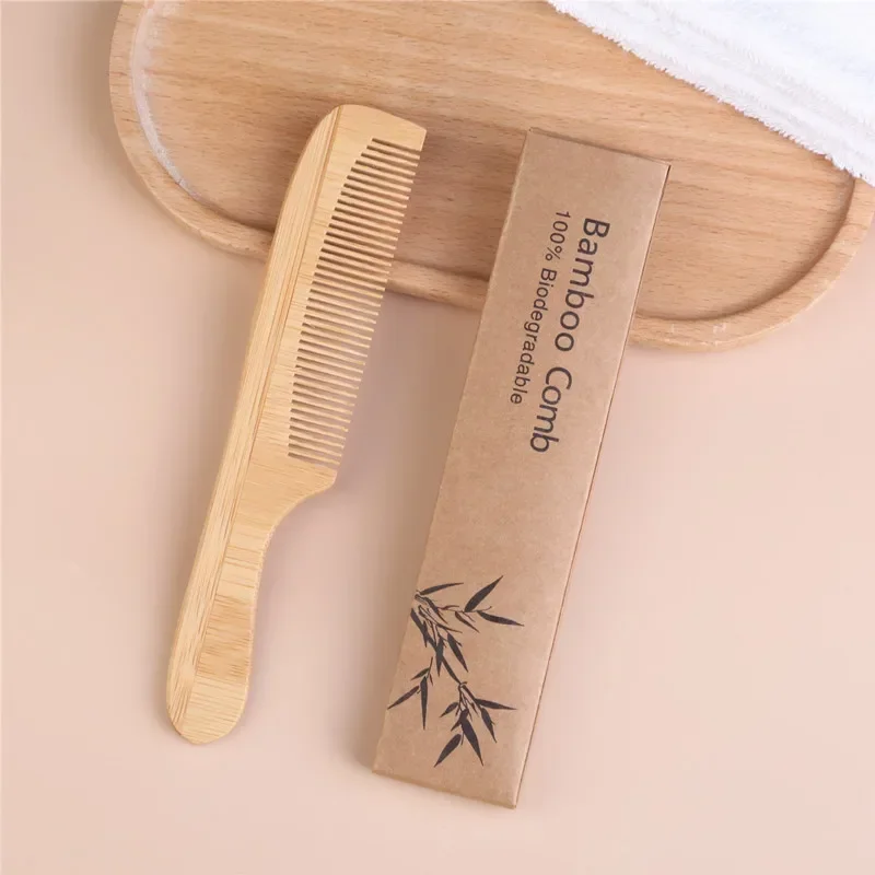 빗 Wooden Comb Bamboo Massage Hair Combs Natural Anti-static Hair Brushes Hair Care Massage Comb Men Hairdressing Styling Tool