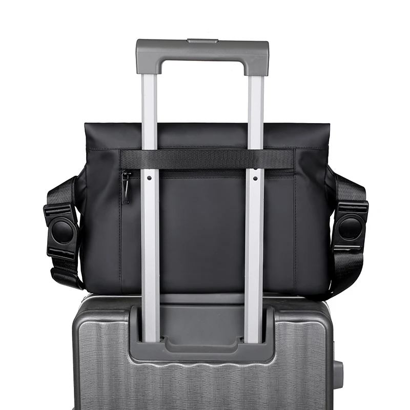 حقيبة كروس للأعمال الرجعية، سعة كبيرة، حقيبة رجالية، حقيبة كتف، حقيبة ظهر للسفر