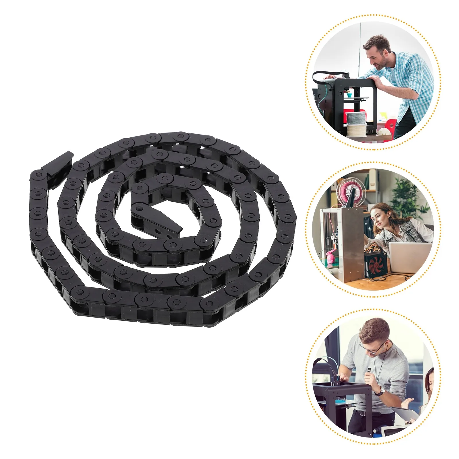 

1Pcs Professional Enclosed Printer Towing Chain Nylon Drag Chain Bridge Style Cable Carrier for 3D Printing Enclosed