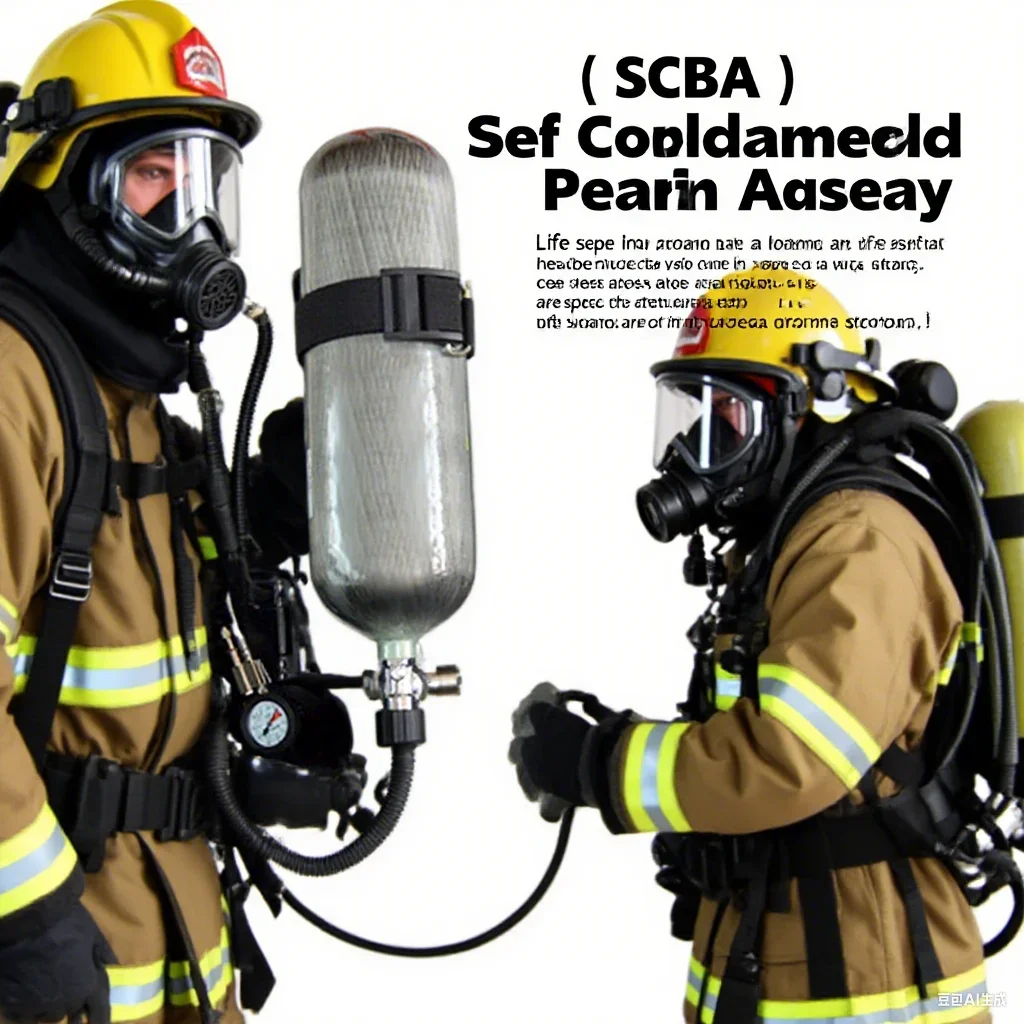 Hot Sale 6.8L/9L SCBA Self Contained Air Breathing Apparatus Carbon Scba Anti Fire Sets