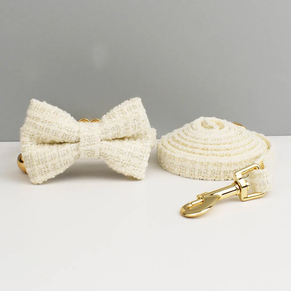 Personalisiertes Katzenhalsband- und Leine-Set aus Metallbeschlägen mit Glockengravur-ID-Tag für Haustierzubehör für Kätzchen – Detail 3