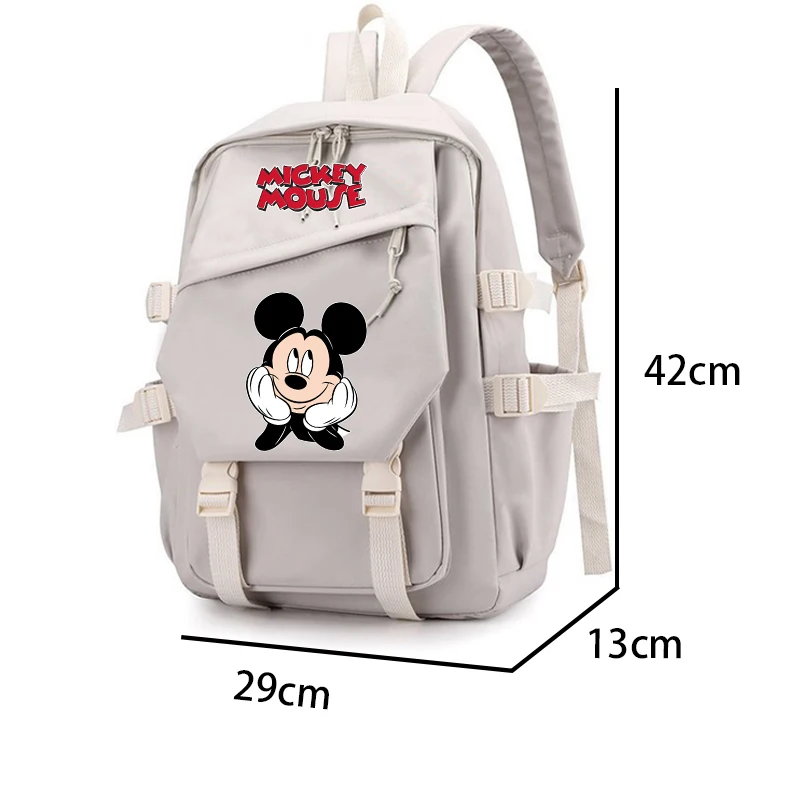 MINISO Disney Mickey Mouse Backpack School Student Teenager Book Bags for Boy Girl Women Rucksack Kawaii Travel Backpack Mochila