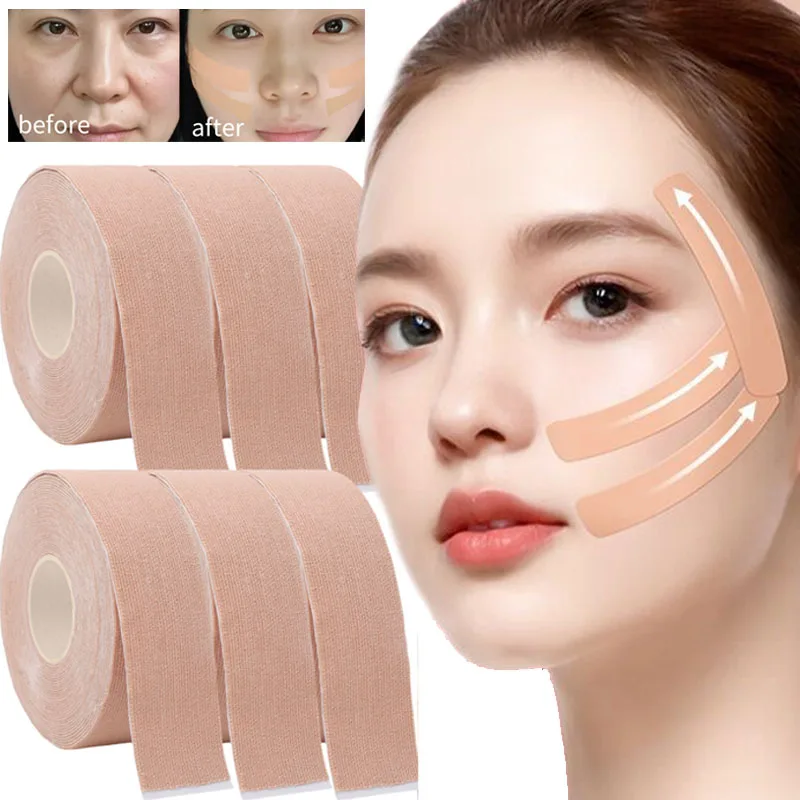 

Elastic Facial Tightening Skin Sticker Tape Face V Line Neck Eyes Lifting Wrinkle Remover Bandage Women Facial Skin Care Tools