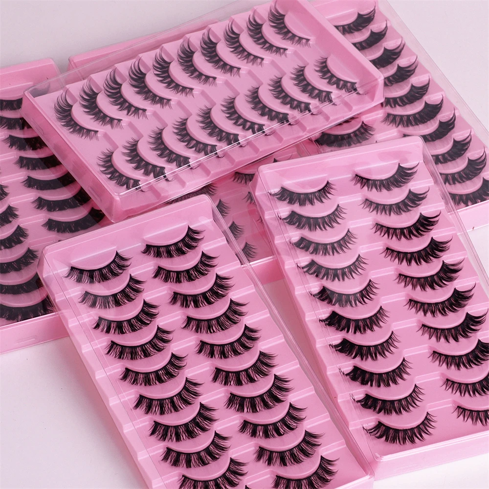 Ciglia finte in pelliccia di castoro 3D di alta qualità con trama spessa per l'esportazione europea e americana all'ingrosso transfrontaliero