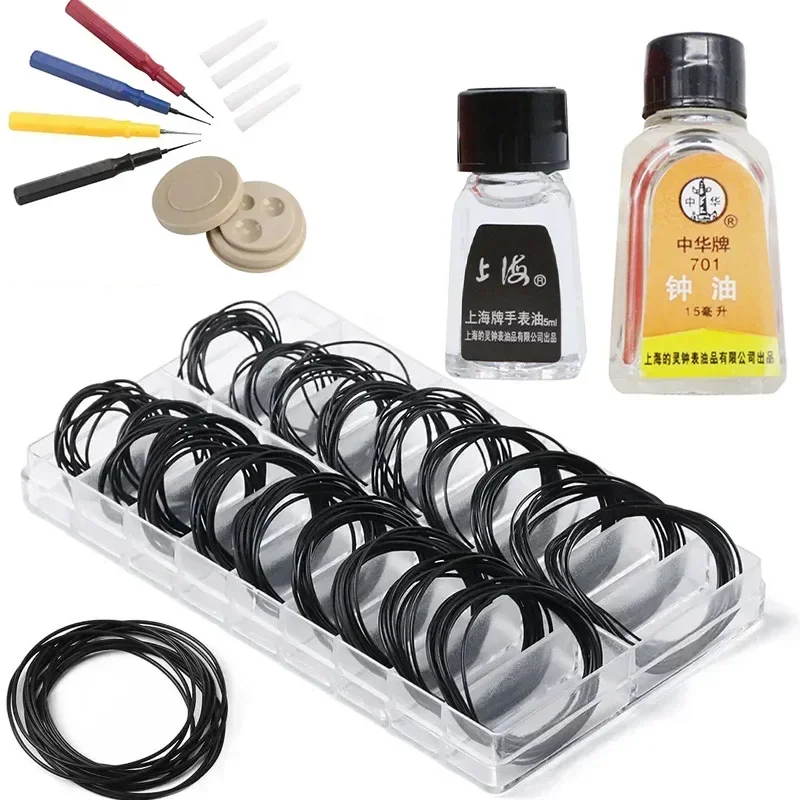 مشاهدة مجموعات النفط كوب النفط القلم دبابيس ساعة النفط تطبيق زيوت التشحيم مجموعة أدوات إصلاح صيانة مقاوم للماء ساعة حركة النفط نظيفة