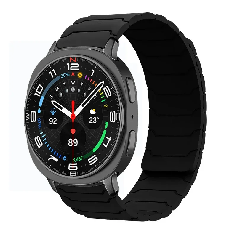 Silikon-Magnetarmband für Samsung Galaxy Watch Ultra 2026 47mm Armband für Galaxy 8 9 40mm 44mm 8Classic 46mm Sportarmband – Detail 10